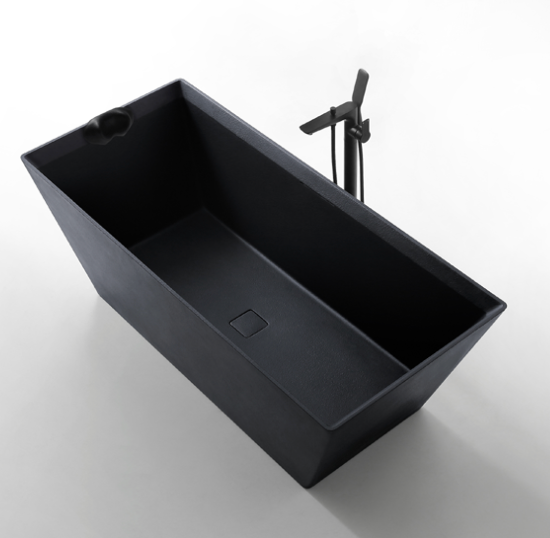Dahua Geometric Freestanding Bathtub – Tapered Rectangular Design