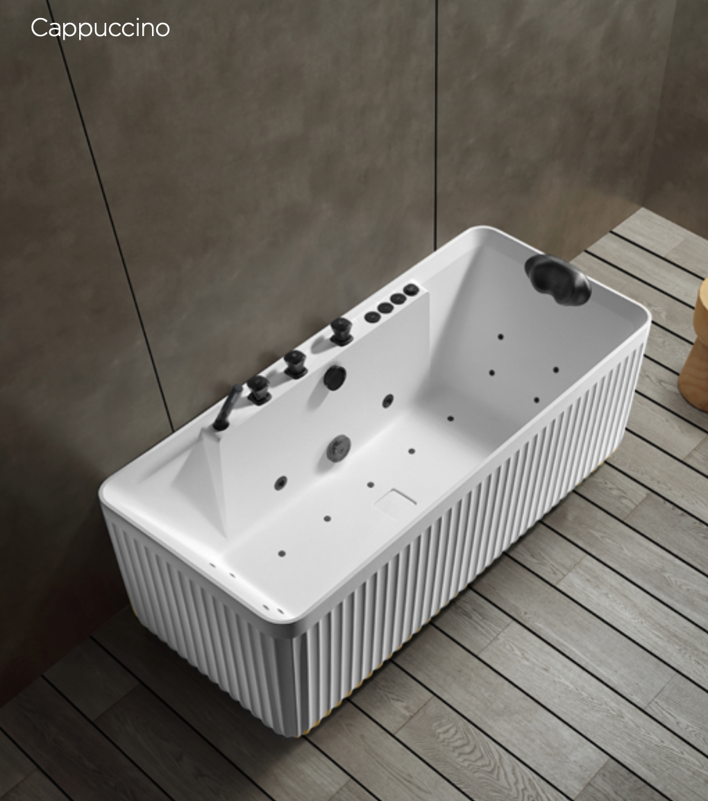 Luxury Whirlpool Massage Bathtub – Freestanding Spa Experience