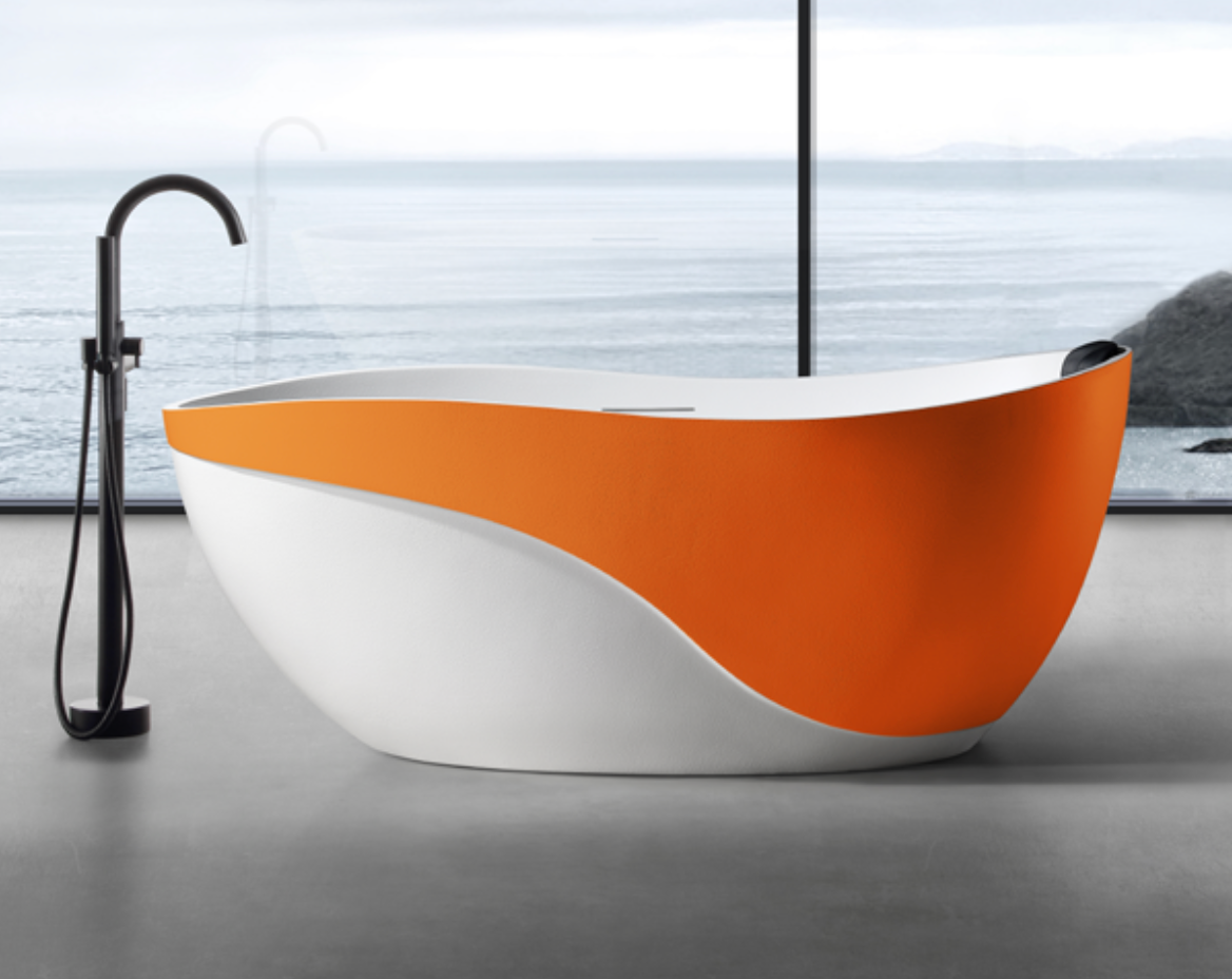 Modern Freestanding Bathtub | Multiple Color Options for Every Style